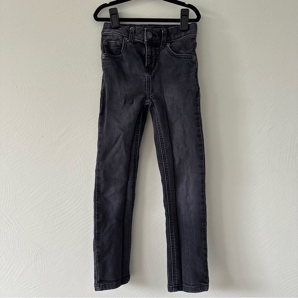 Wonder Nation Black Slim Stretch Jeans Adjustable Waist